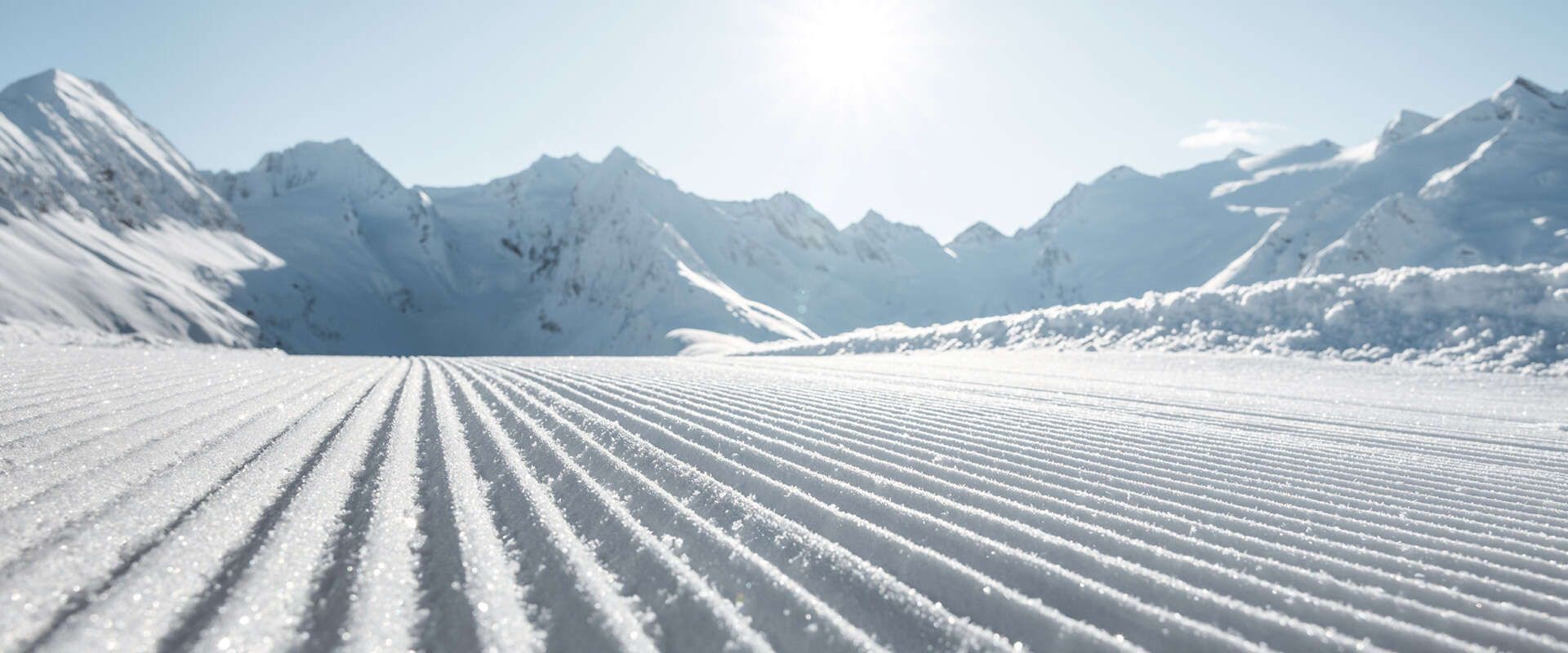 Winterlandschaft in Gurgl im Ötztal am Berg